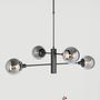 Constellation Pendant Lamp Aluminium Smoke Glass 5-light 0