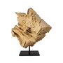 Skulptur Erosi-Holz mit Standfuß Natur 0