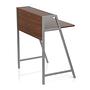DUMONT Desk Wood Natural/Silver 7
