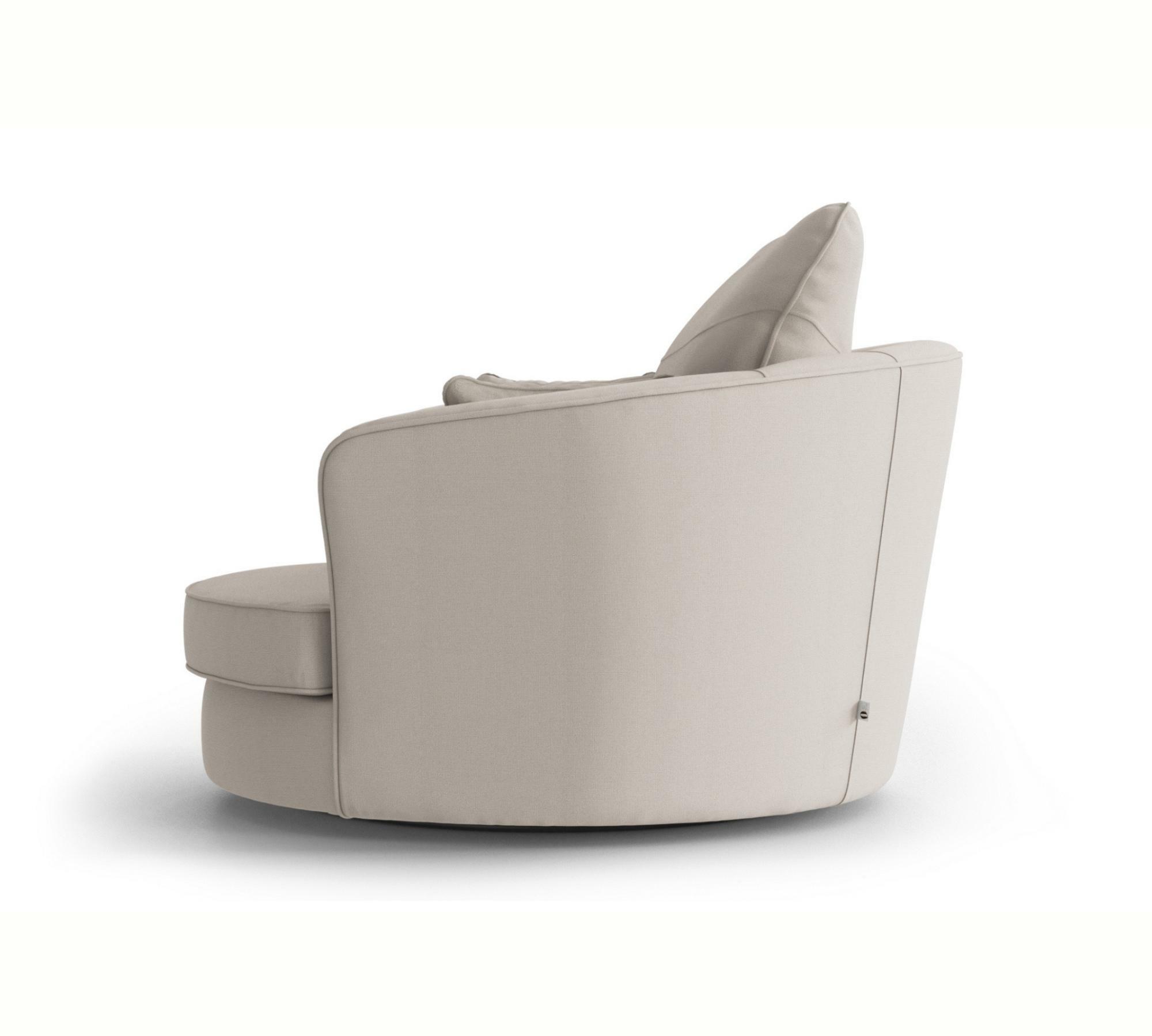 Drehbarer Sessel Vendôme helles Beige 2