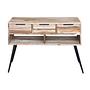 Console table with drawers Recycled teak 1