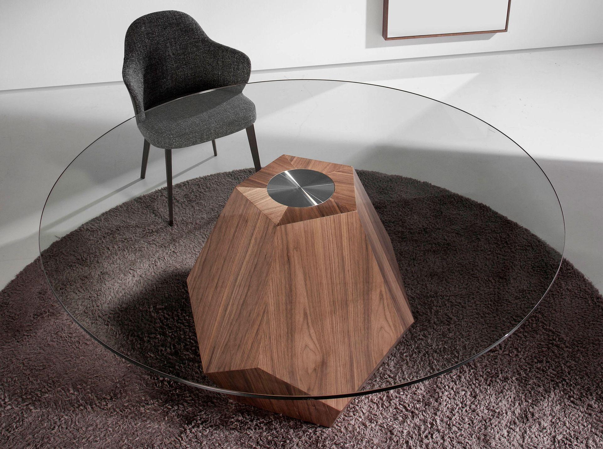 Esstisch 1093 Glas Braun 3