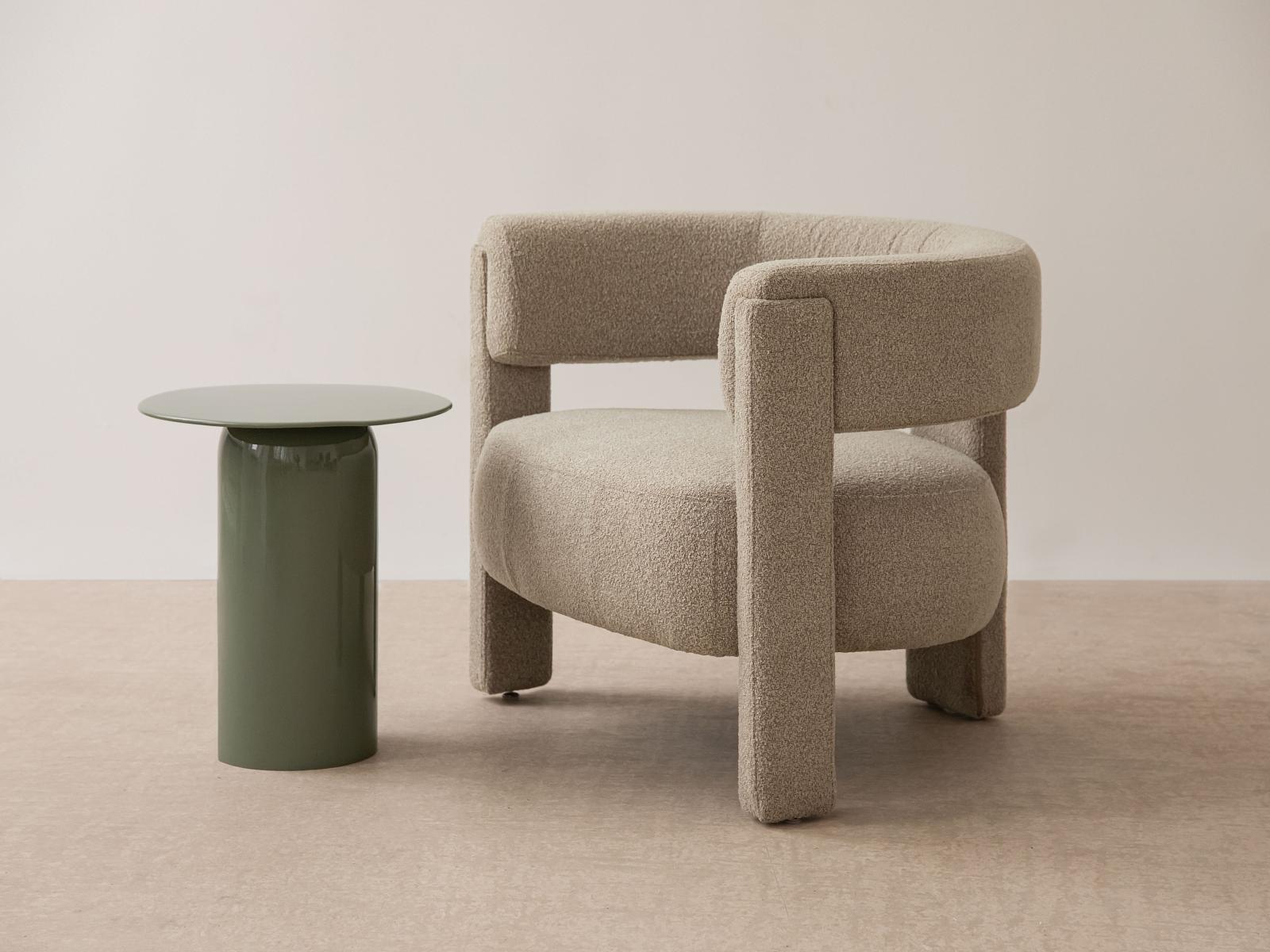 Clementin Side Table Metal Green 45x45x50 cm 4