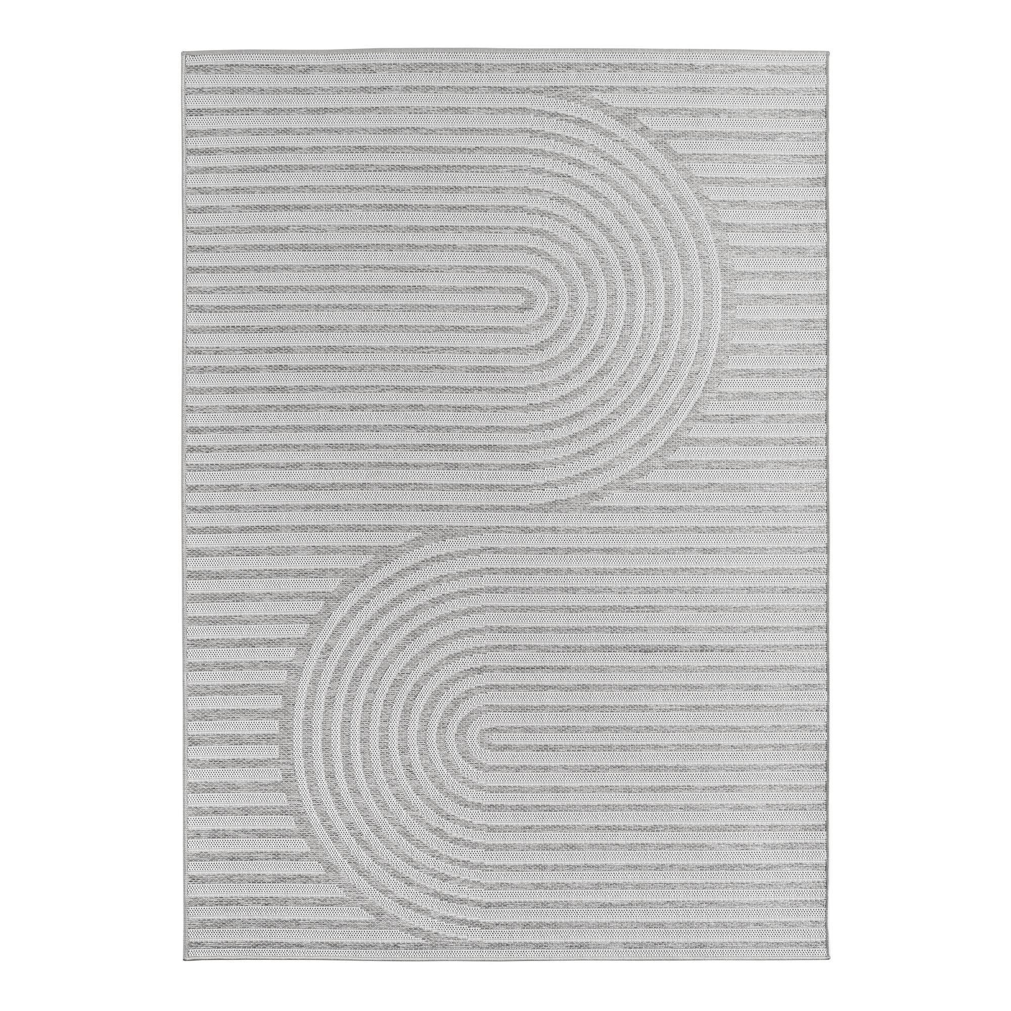 Outdoorteppich Desert 1301 Polypropylen Grau 80 x 150 cm 1