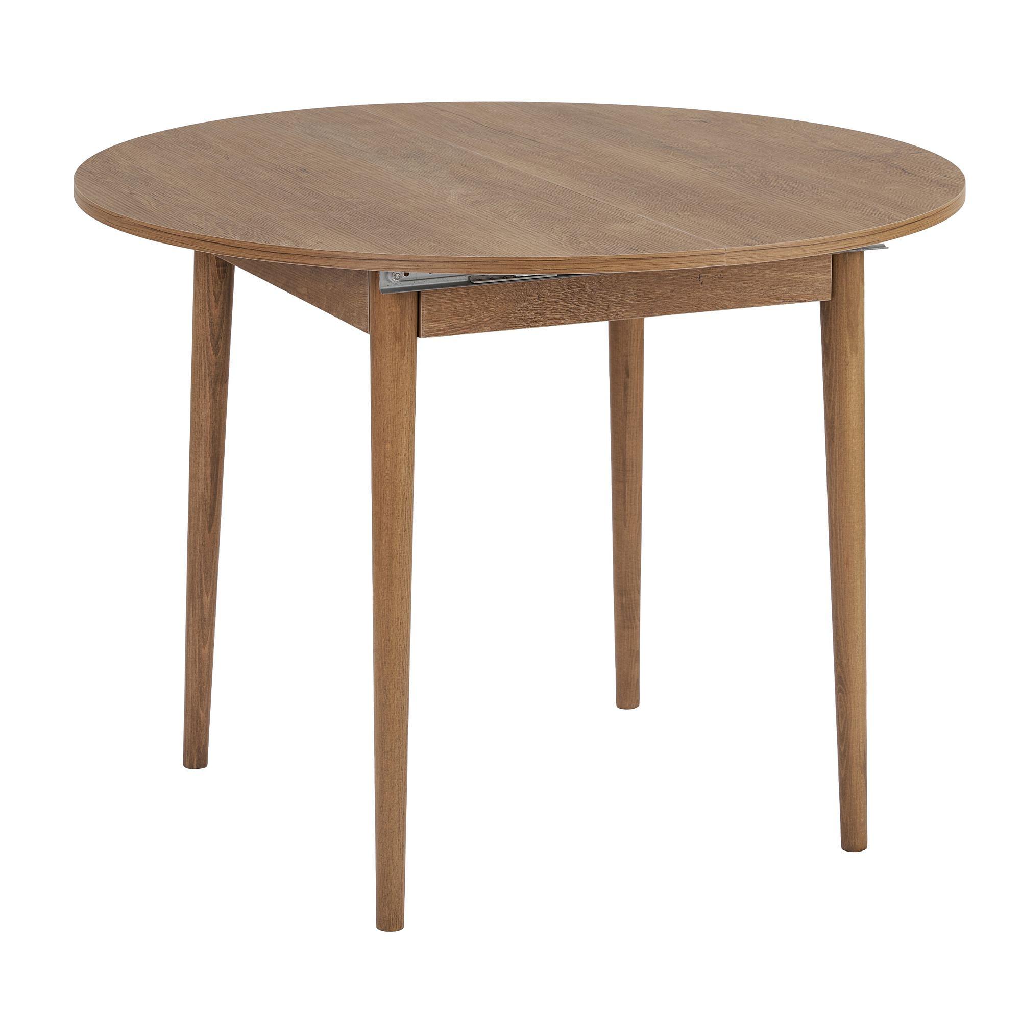 Viona Table Extendable Brown Ø 100cm 4