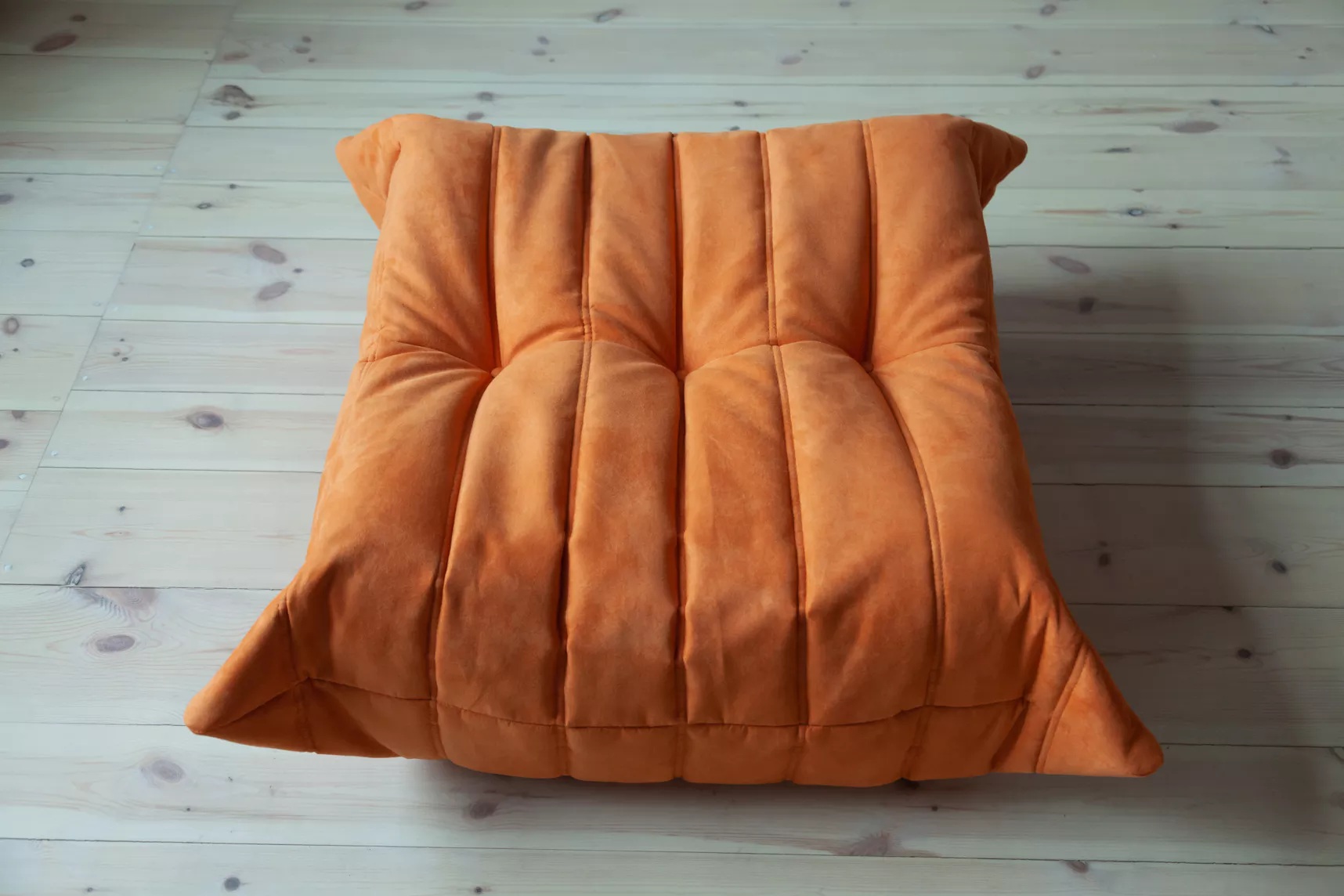 Togo Sessel und Ottoman Set Textil Orange 7