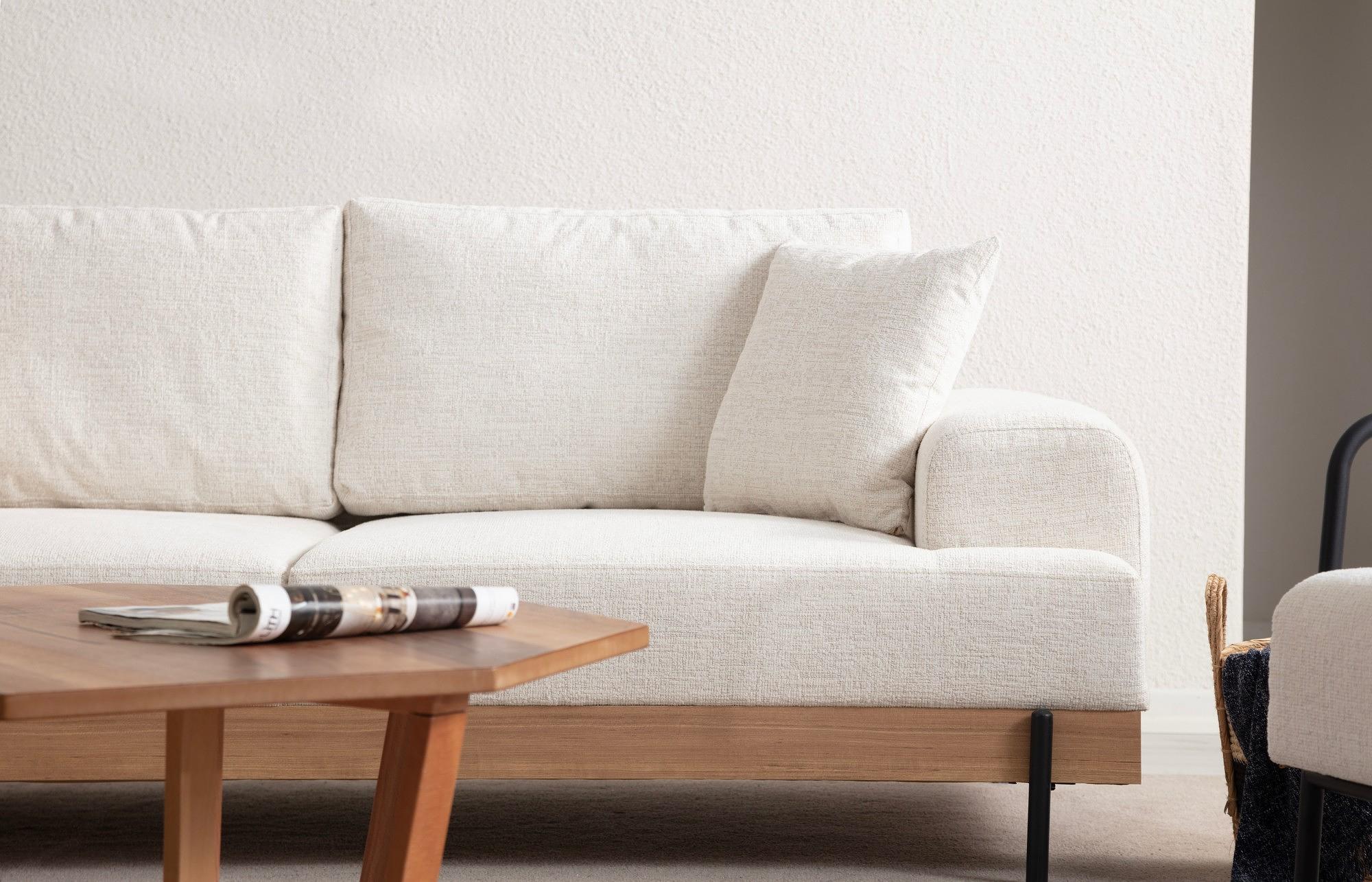 Eti 3-Sitzer Sofa Weiss 2