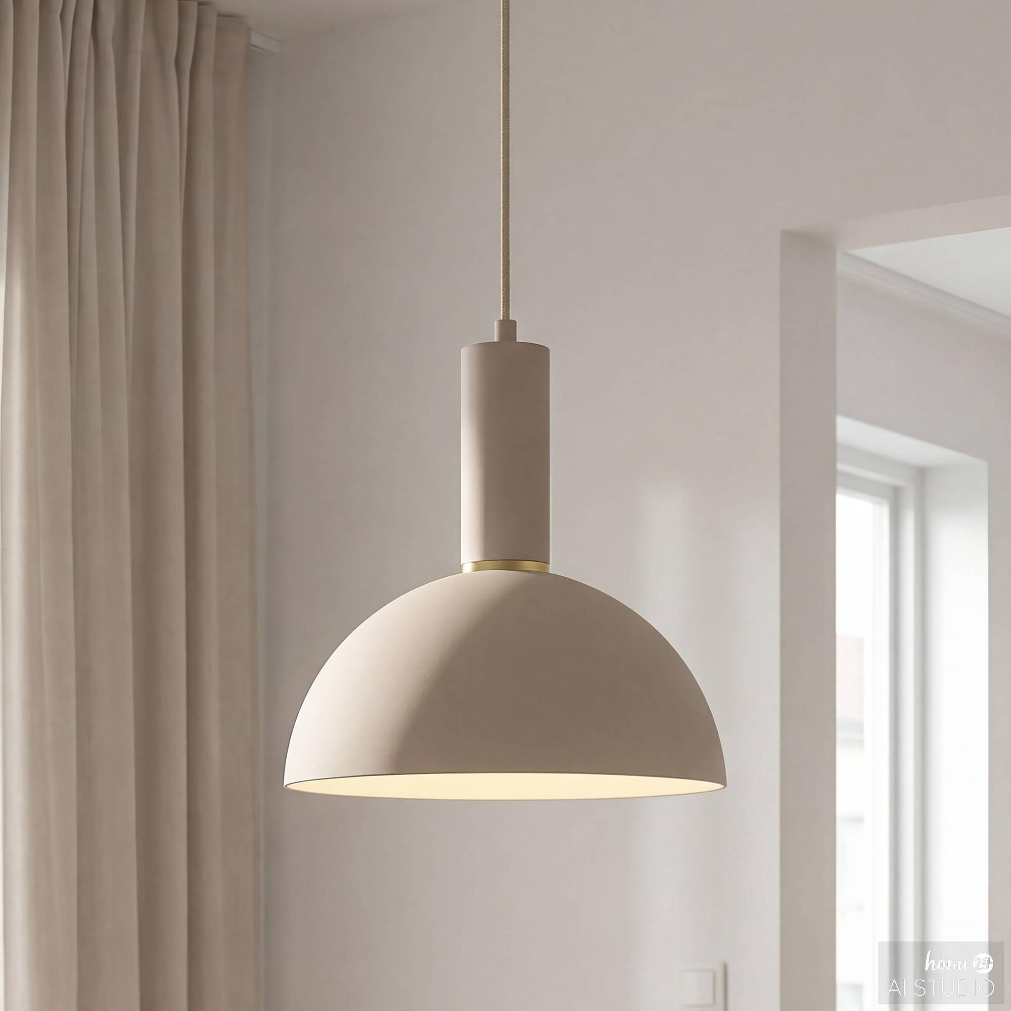 Halbrund Pendelleuchte 1-flammig Opalglas  0