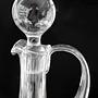 Vintage Wasserkrug Glas Transparent 1950er Jahre 1