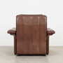 Armchair Leather Brown 1970s 7