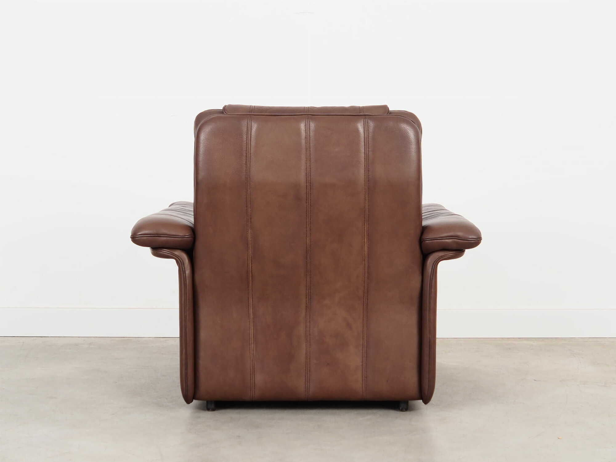 Armchair Leather Brown 1970s 7