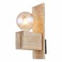 Wandleuchte 1-flammig Holz Natur Braun 0