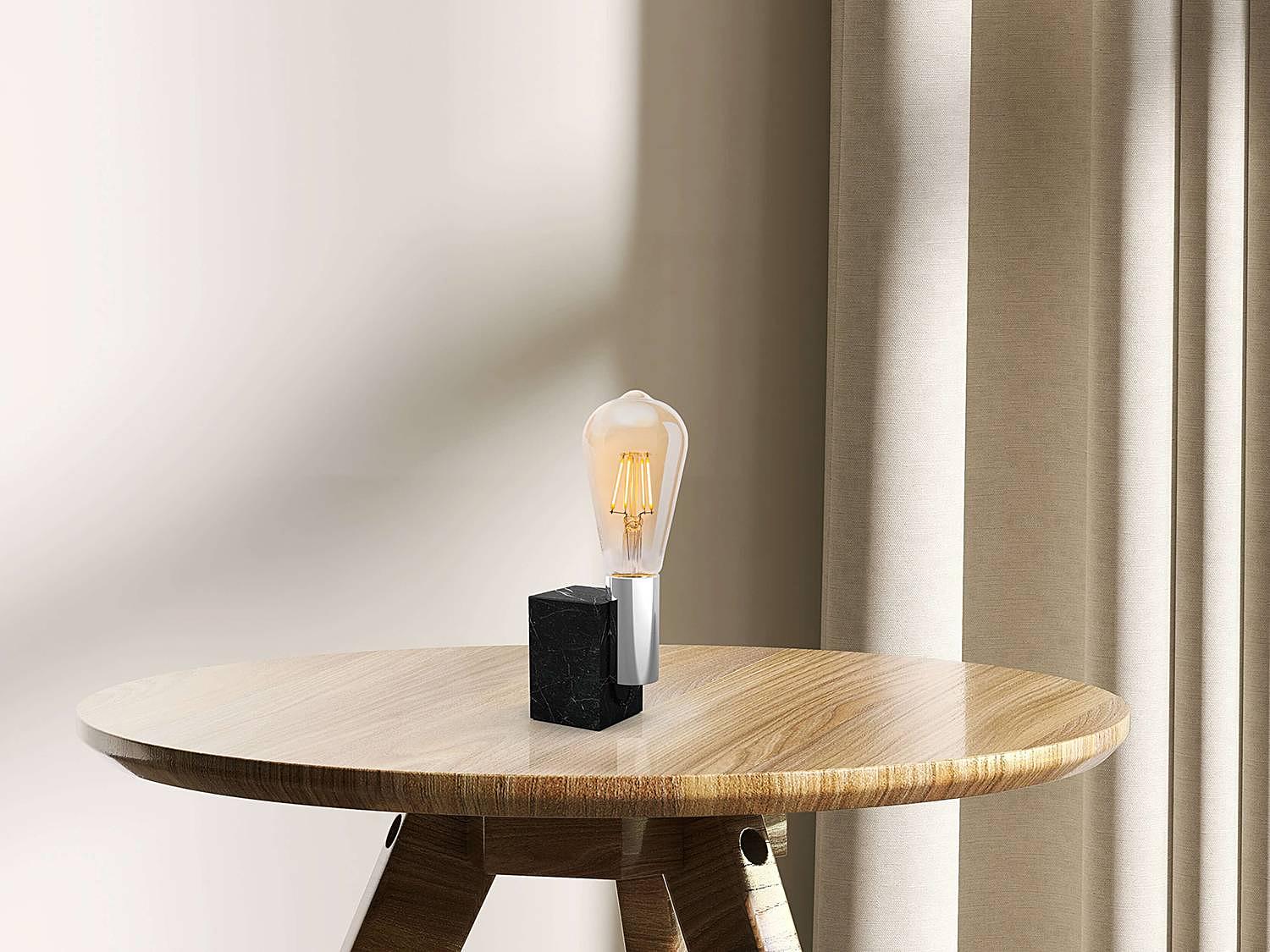 Druno LED-Leuchtmittel 4er-Set Farbglas Bernstein 2