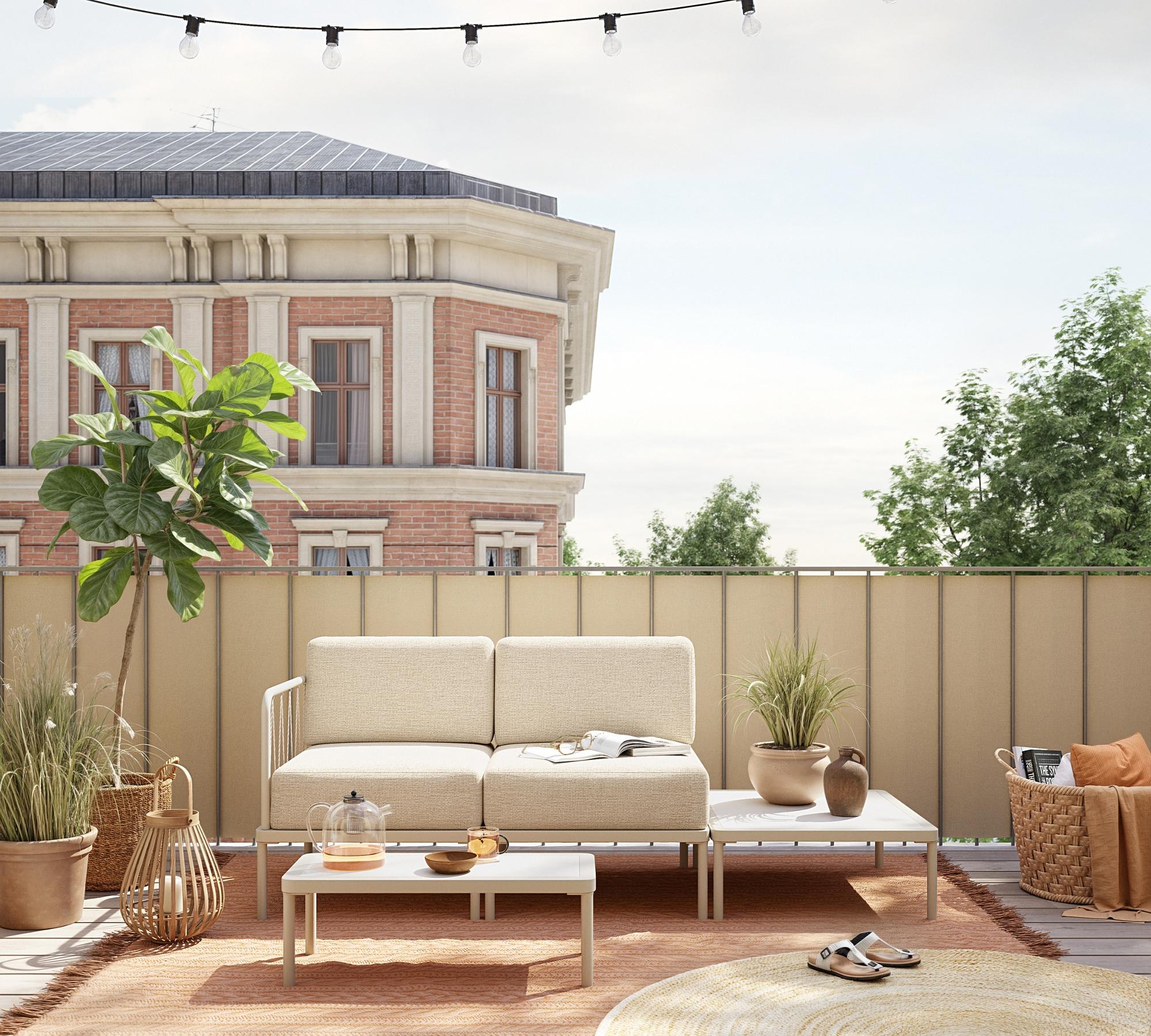 Hadley Outdoor Eckmodul Marzipan 5