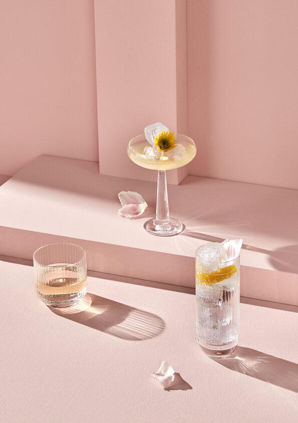 Cocktail Glass Big Top Set of 6 Glass Transparent 3