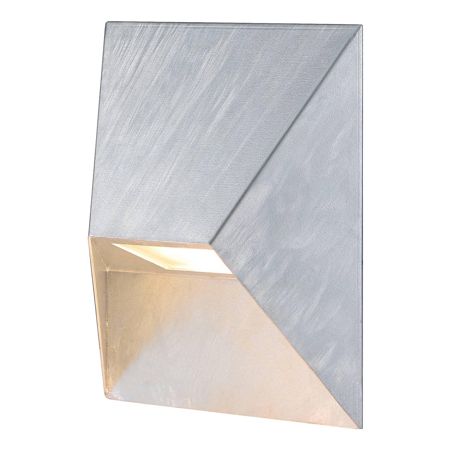 Pontio Wandleuchte Stahl Silber 1-flammig 0