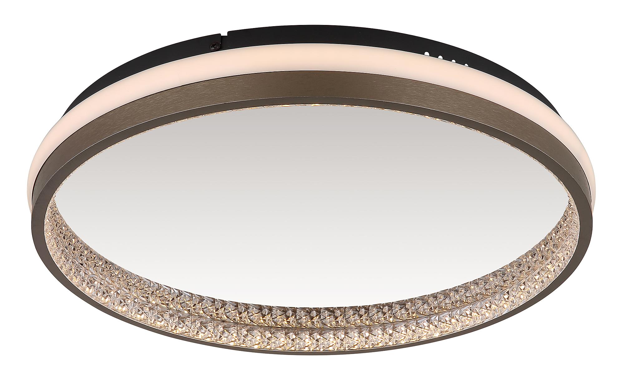 Della LED ceiling light 1-light acrylic glass iron black 3