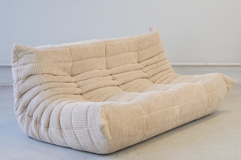 Togo Sofa 3-Sitzer Cord Beige 3