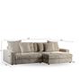 Sofa 3-Seater Right Left Beige 9