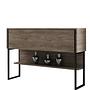 Luxury sideboard, black wood veneer 7