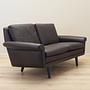 2-seater sofa leather brown 1960s 8