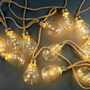 LED Lichterkette 10-flammig Klarglas Jute 2