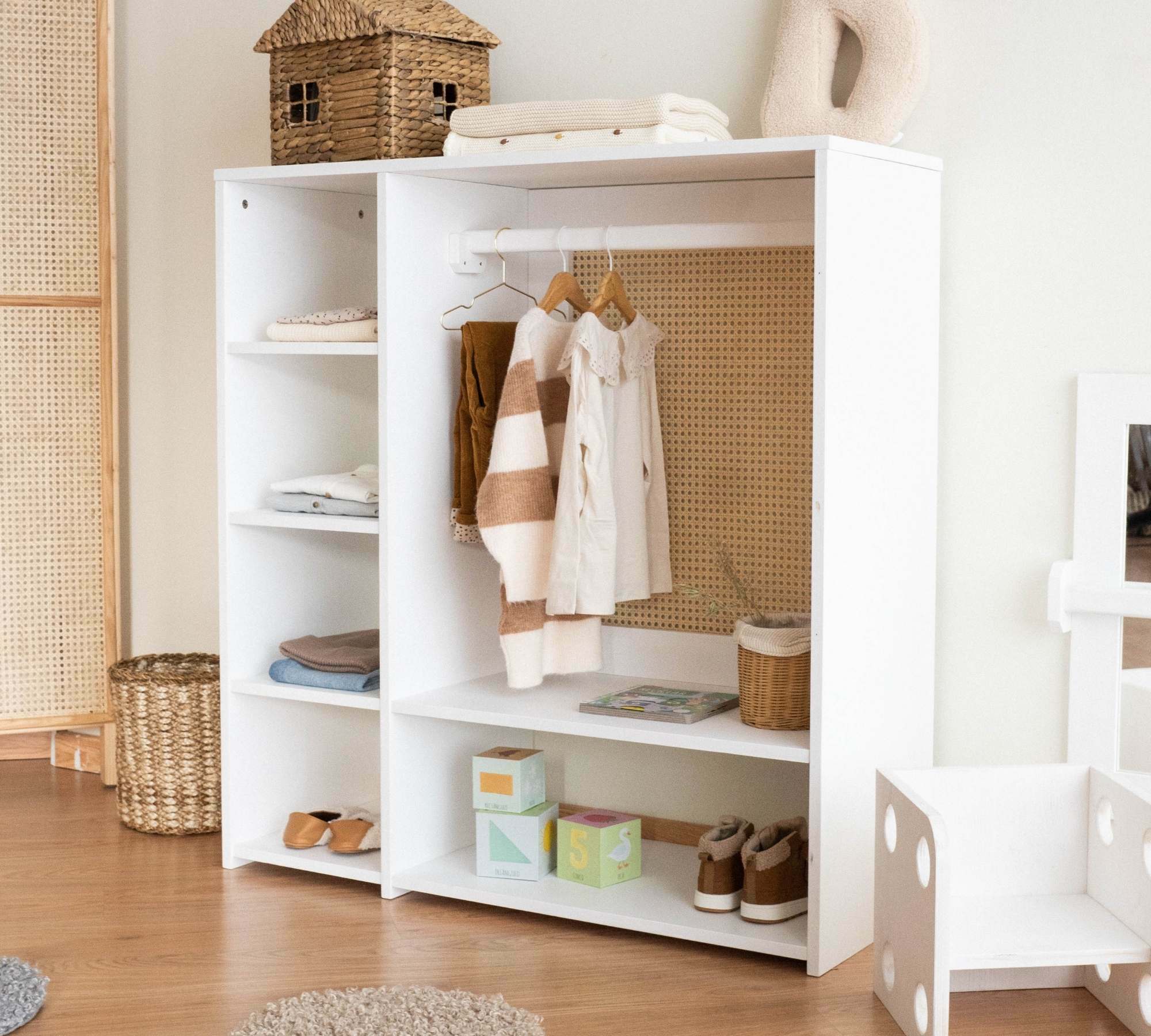 Kinderschrank Montessori Weiß 0
