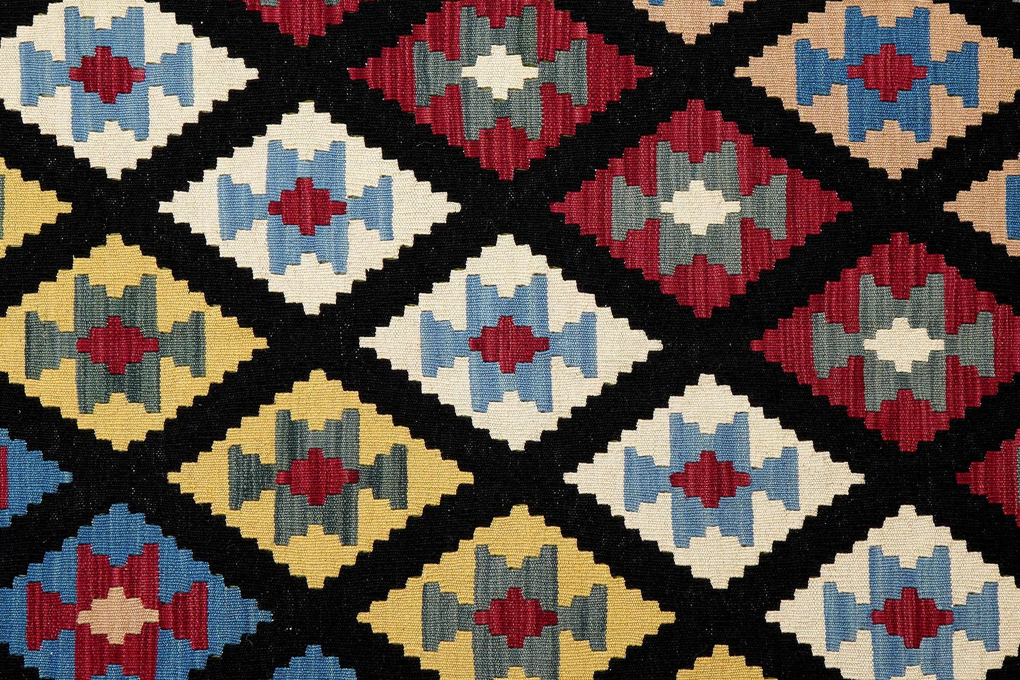 Kilim Gashgai Teppich Wolle Mehrfarbig 3