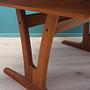 Vintage Cherry Wood Brown Table 1970s 14