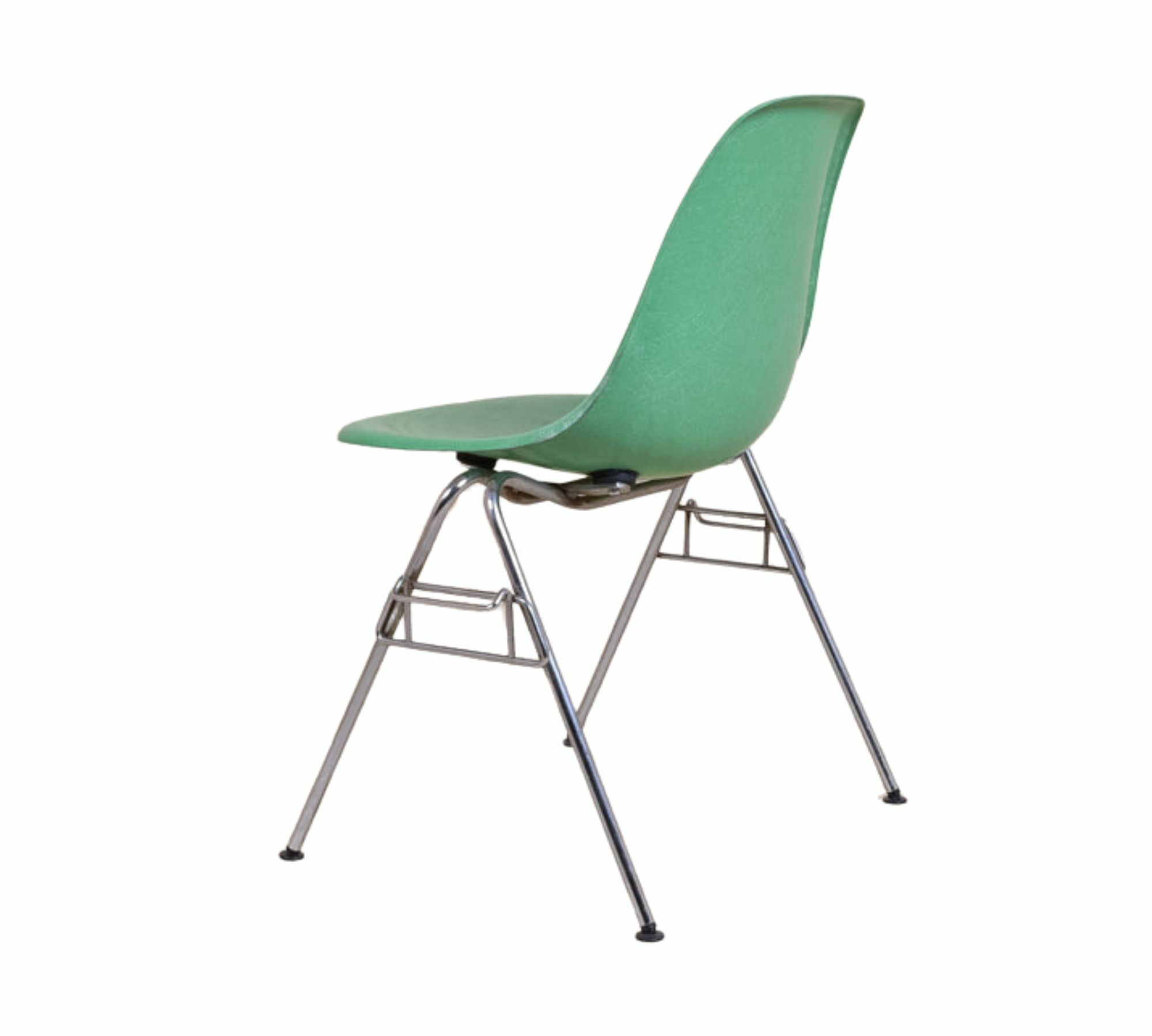 Eames Fiberglass Side Chair by Herman Miller Cadmium Green 4