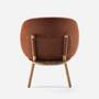 Loungestuhl Eschenholz Velour Terracotta 4