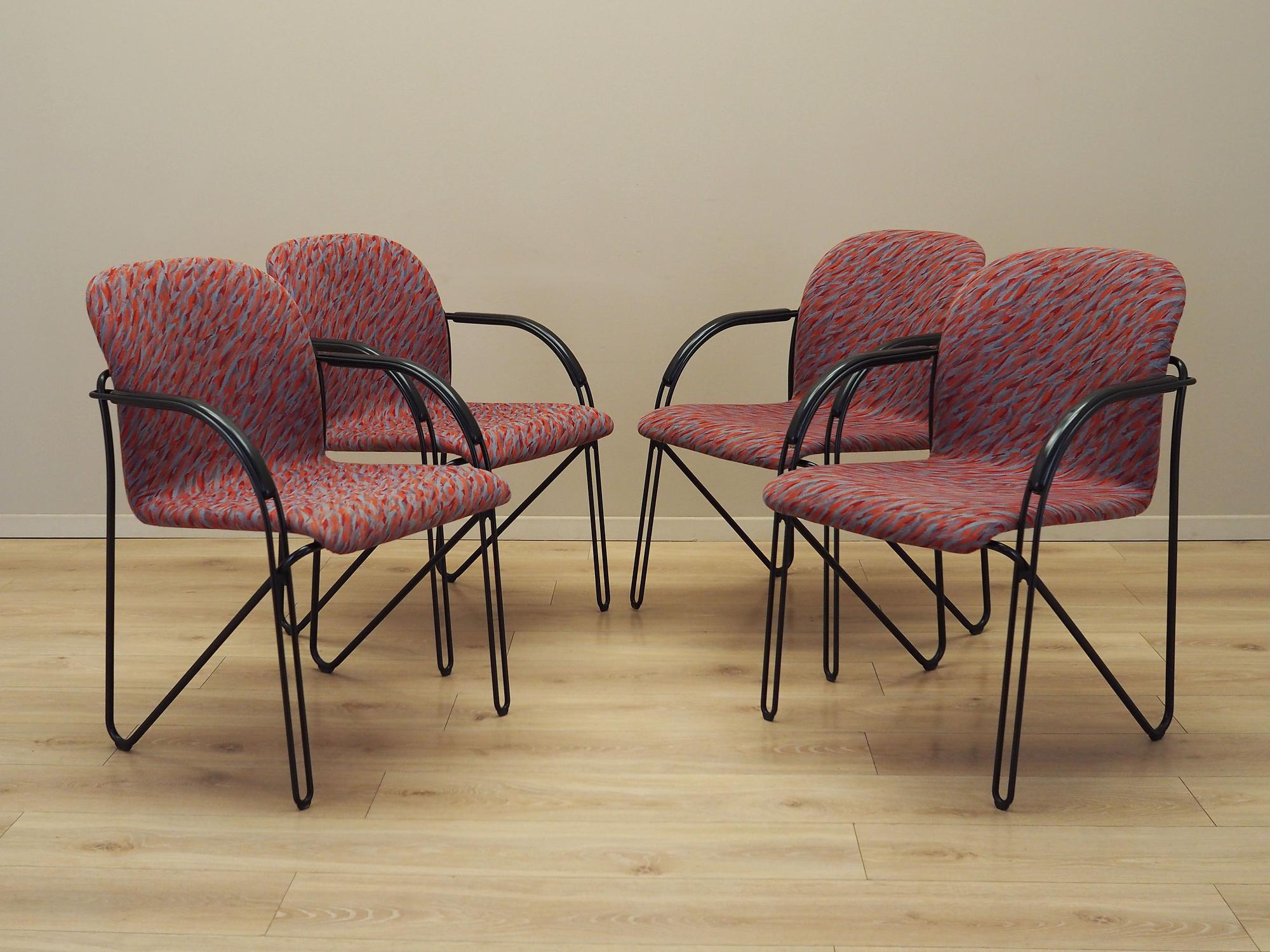 4x Dining chair with armrests 1980s 2