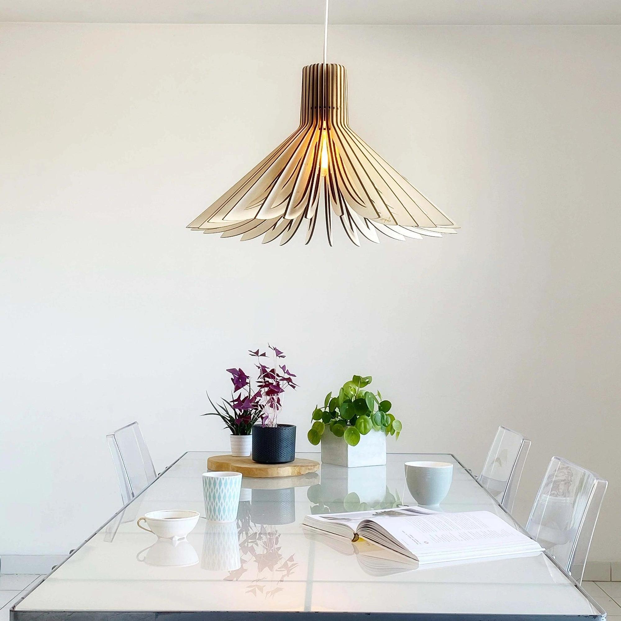 Ava Pendant Lamp Wood 57cm 3