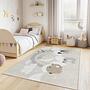 Cute Animal Children's Rug Multicolor 100x250 cm 1