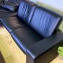 Arion Leather Sofa Black 9