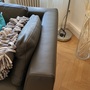 Sofa Récamiere Links Leder Metall Grau 3