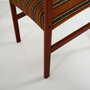 6x Vintage Stuhl Teakholz Textil Braun 1970er Jahre 9