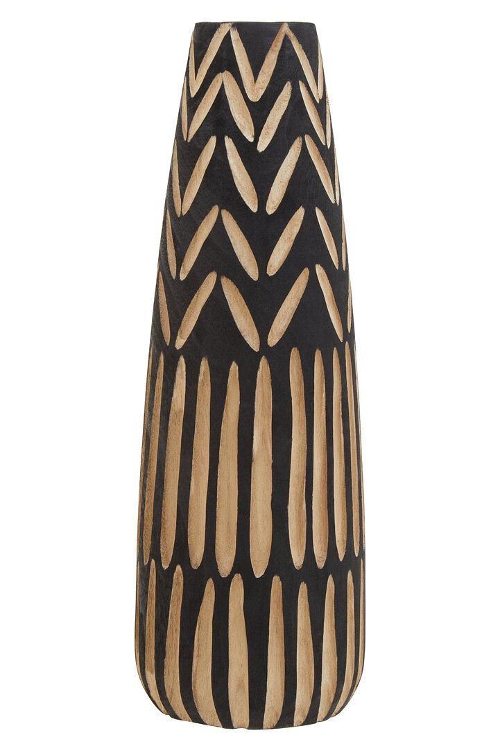 Arlo Grande Vaso Legno Nero Marrone 0