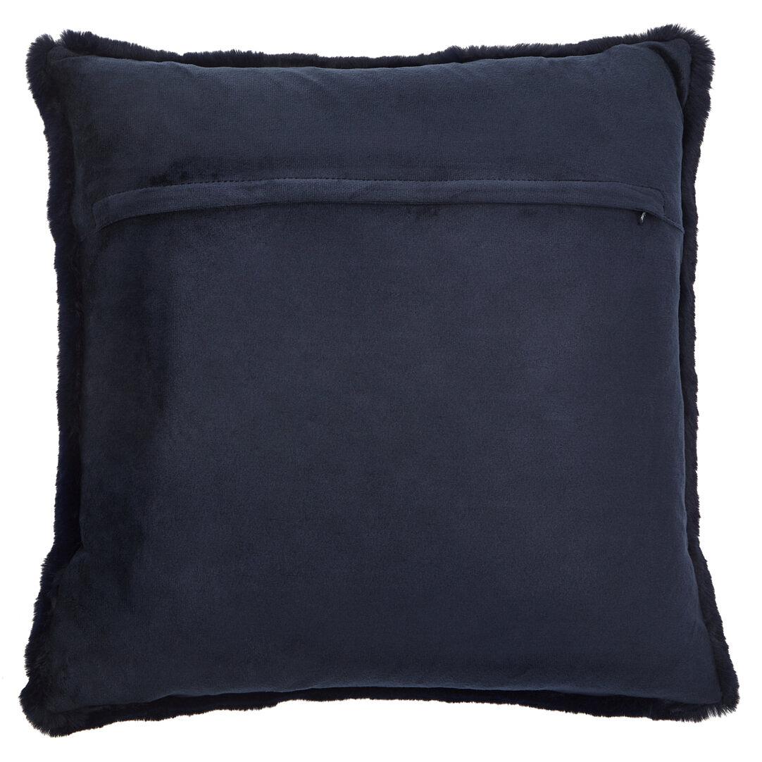 Bosie Lamina Marineblau quadratisches Kissen 2