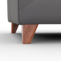 Amadeo Sessel Leder Grau 6