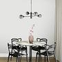 Constellation Pendant Lamp Aluminium Smoke Glass 5-light 1