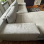 Sofa Chaise Longue Left Textile Steel Grey 8