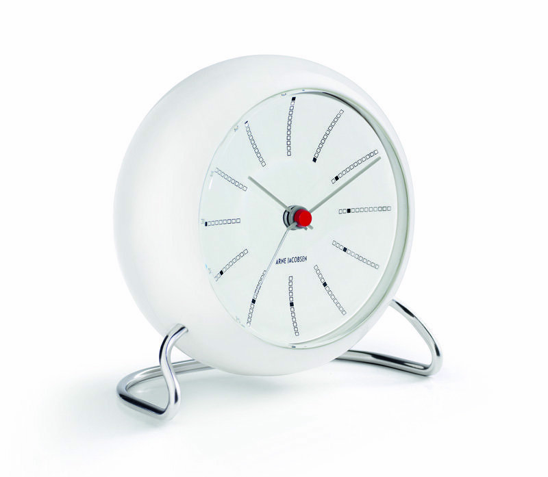 Aj Table Clock Bankers Weiß 1