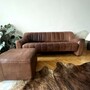 DS-44 Sofa 3-Sitzer & Hocker Leder Braun 5