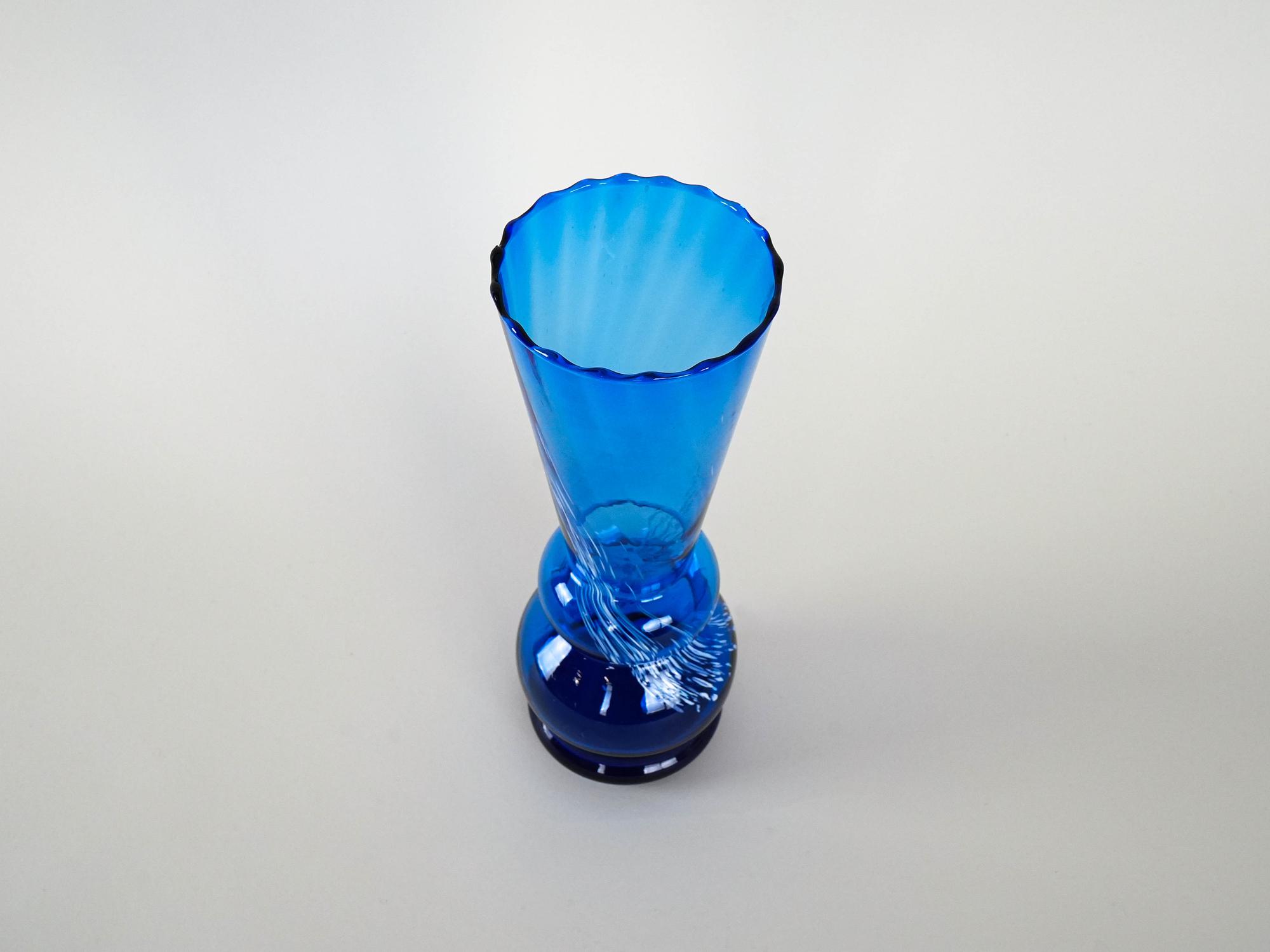 Glass vase Blue 5