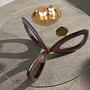 Runder Couchtisch Glas Braun 2