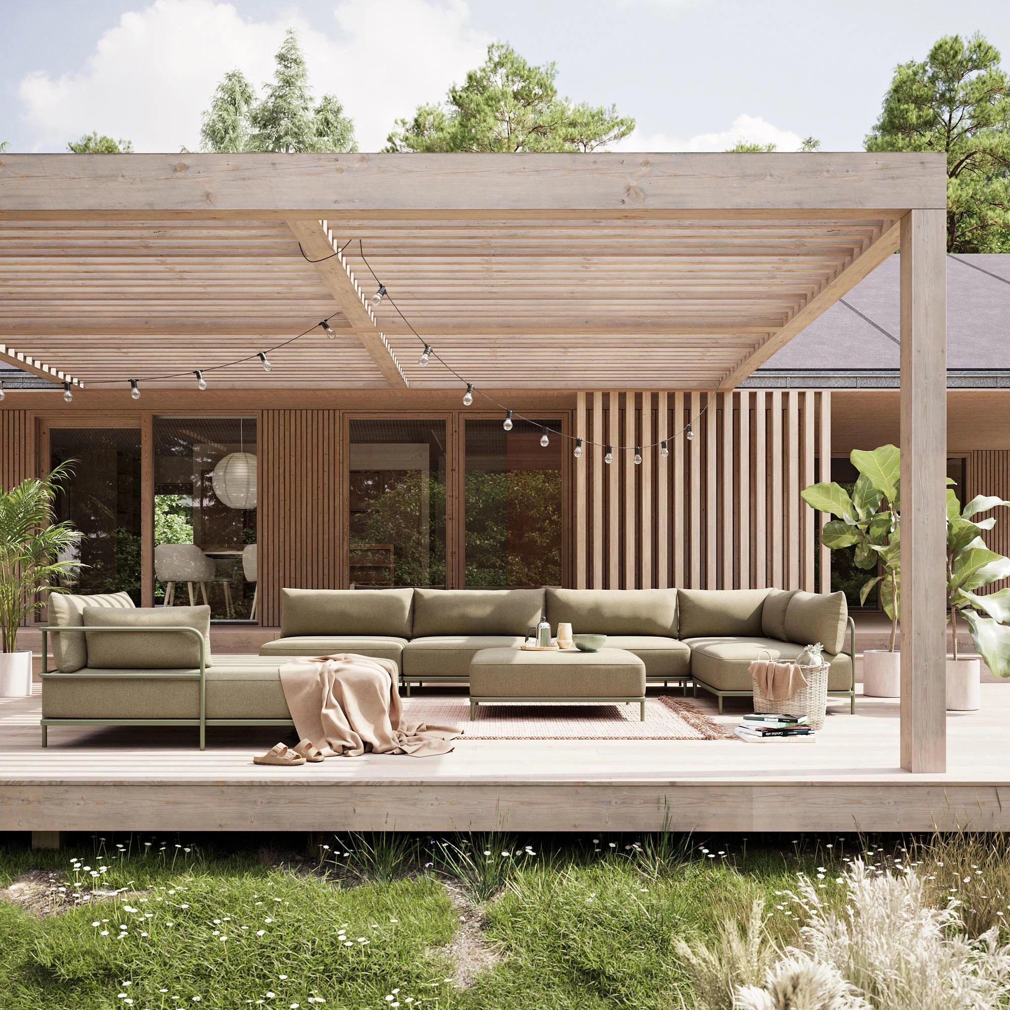 Vincent Outdoor Hocker Modul Clary Sage Green 4