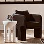 Walsa Black Finish Mango Holz Beistelltisch
 2