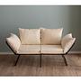 Viper Sofa 2-Sitzer helles Creme 1