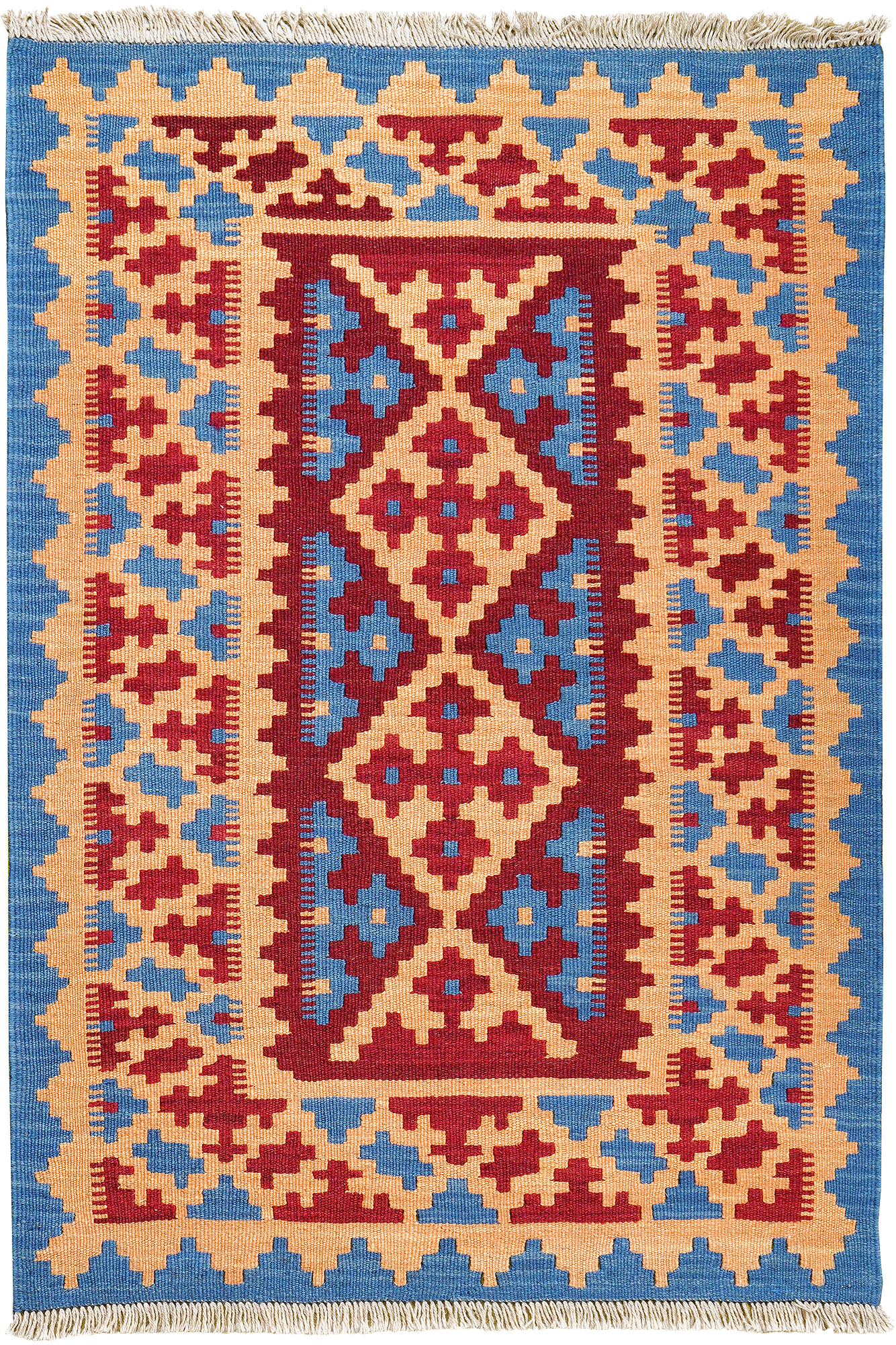 Kilim Gashgai Teppich Mehrfarbig 0